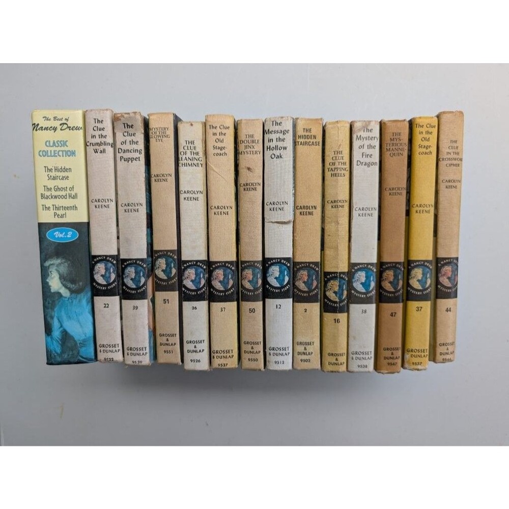 Lot 14 Nancy Drew Mystery Stories Carolyn Keene Grosset Dunlap Vintage 50's-70's